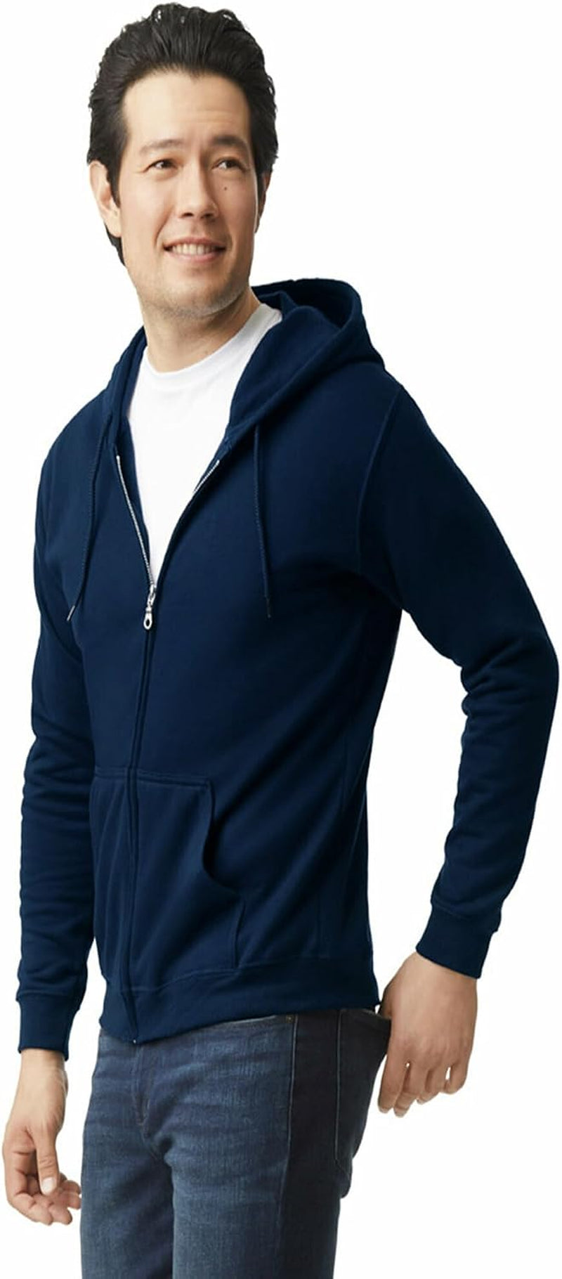 Unisex Adult Fleece Zip Hoodie Sweatshirt, Style G18600, Multipack