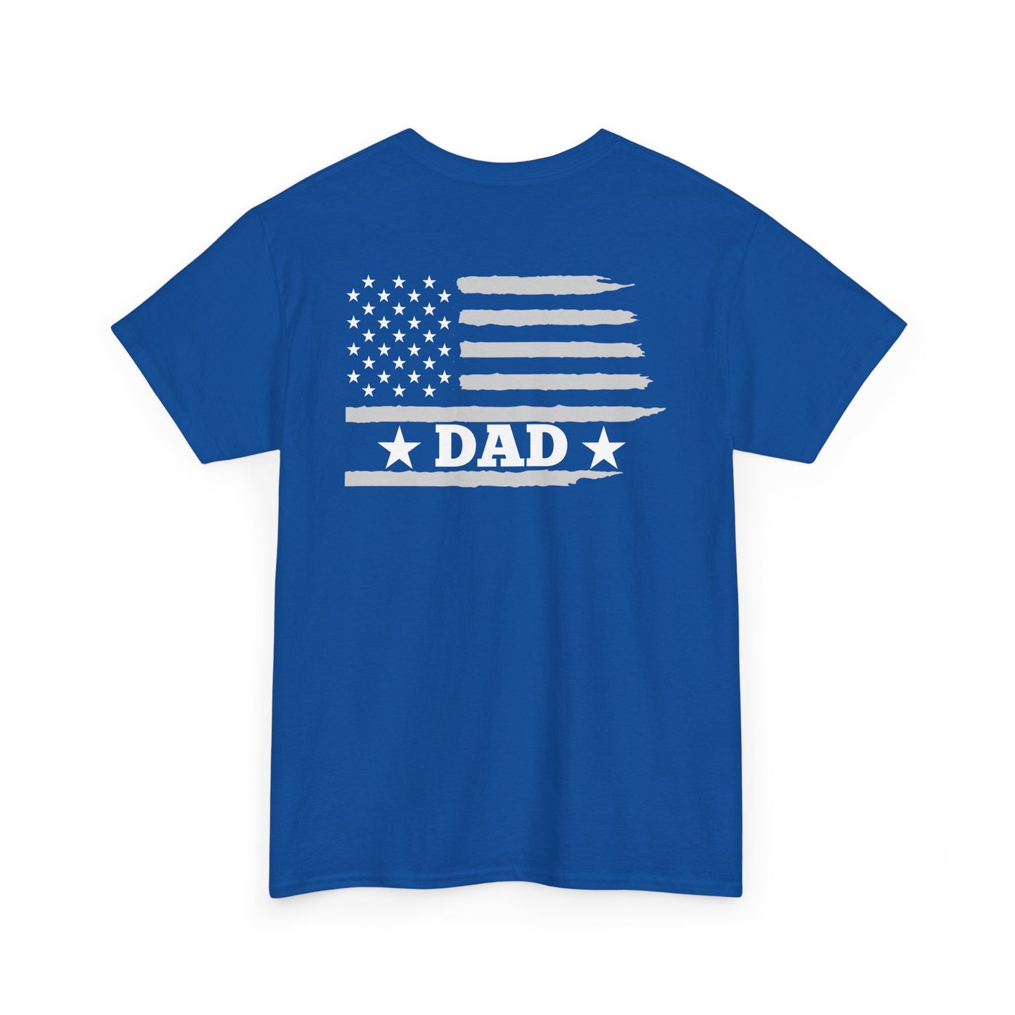 Dad American Flag Patriotic Graphic Tee (Father's Day, 4th of July, Christmas)