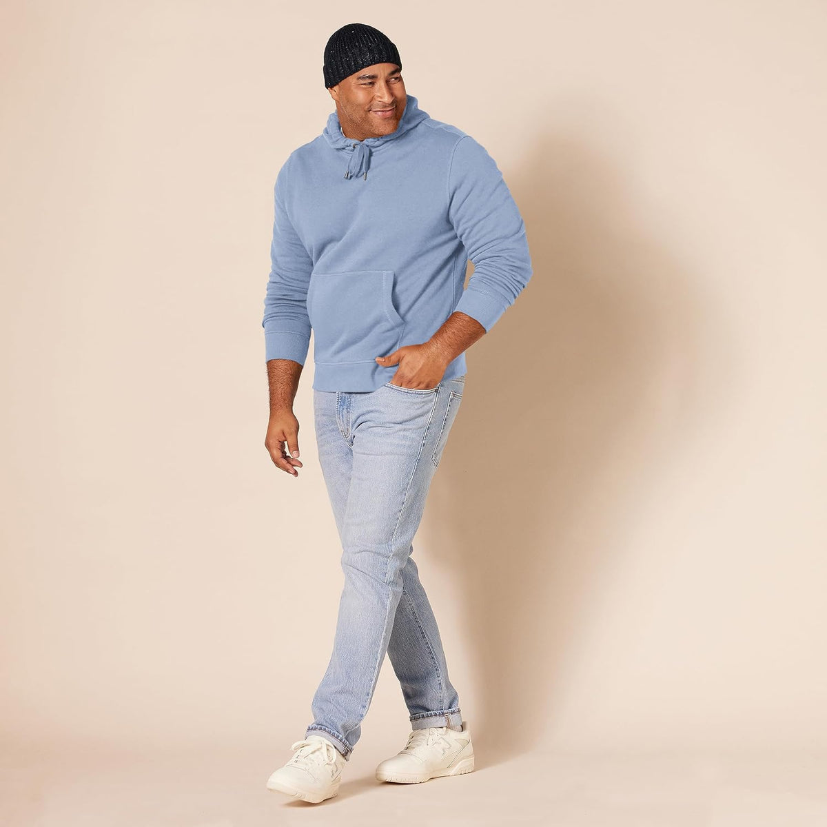 Men'S Heavyweight Relaxed Fit Pullover Hooded Sweatshirt, Warm Fleece with Brushed Interior