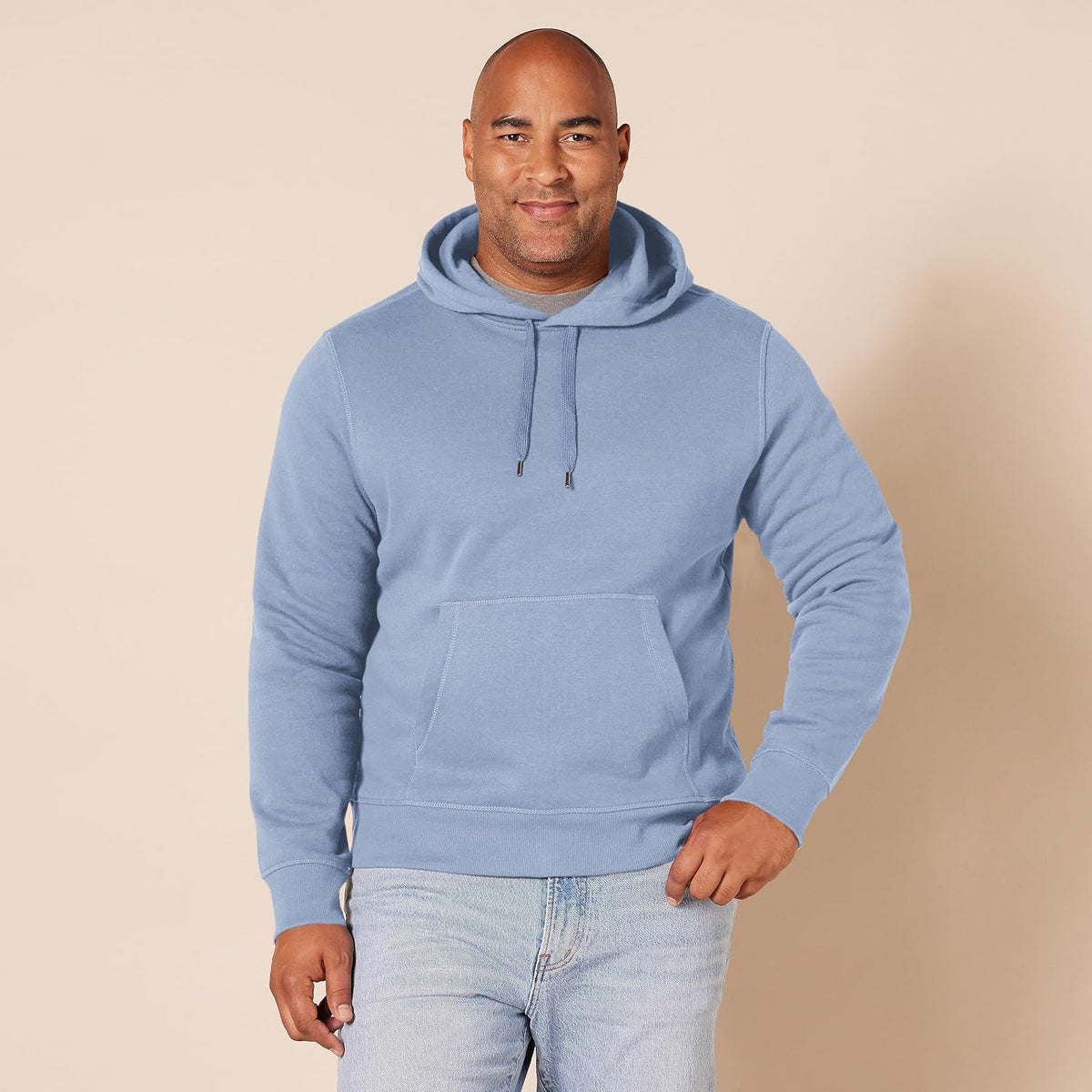 Men'S Heavyweight Relaxed Fit Pullover Hooded Sweatshirt, Warm Fleece with Brushed Interior