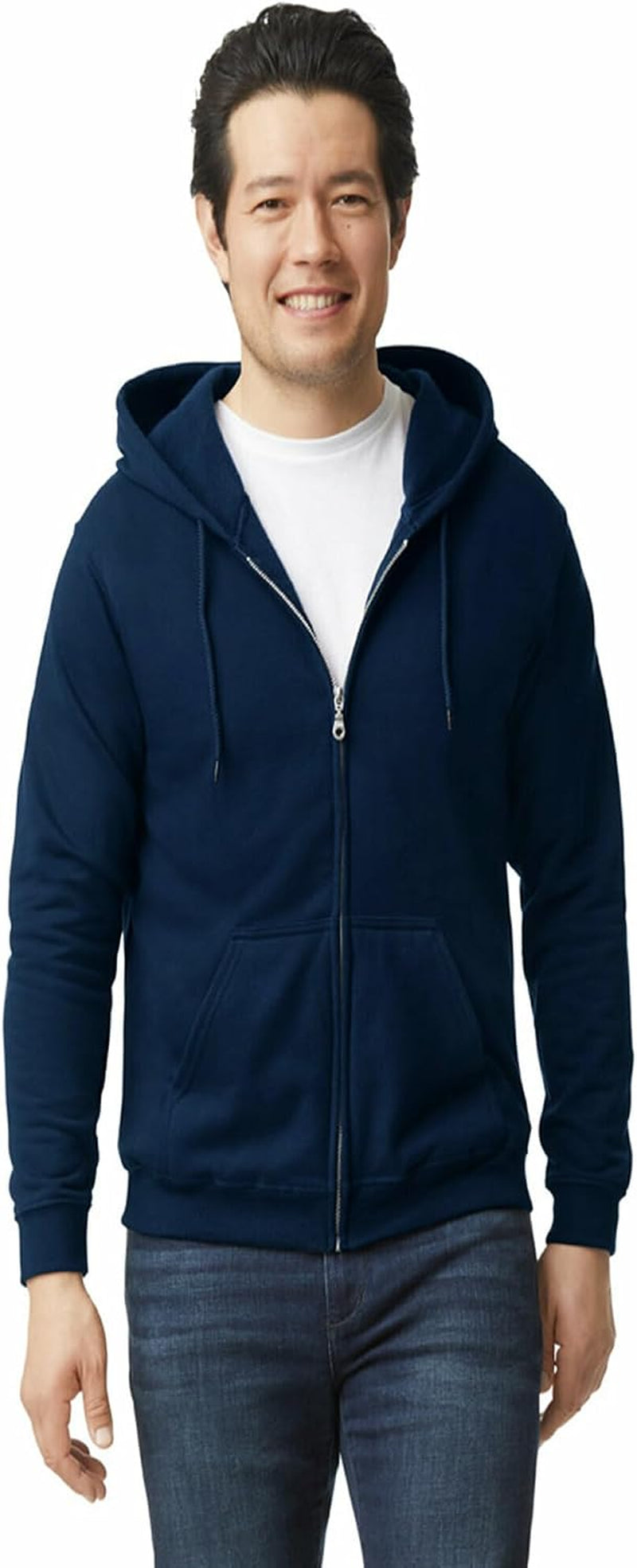 Unisex Adult Fleece Zip Hoodie Sweatshirt, Style G18600, Multipack